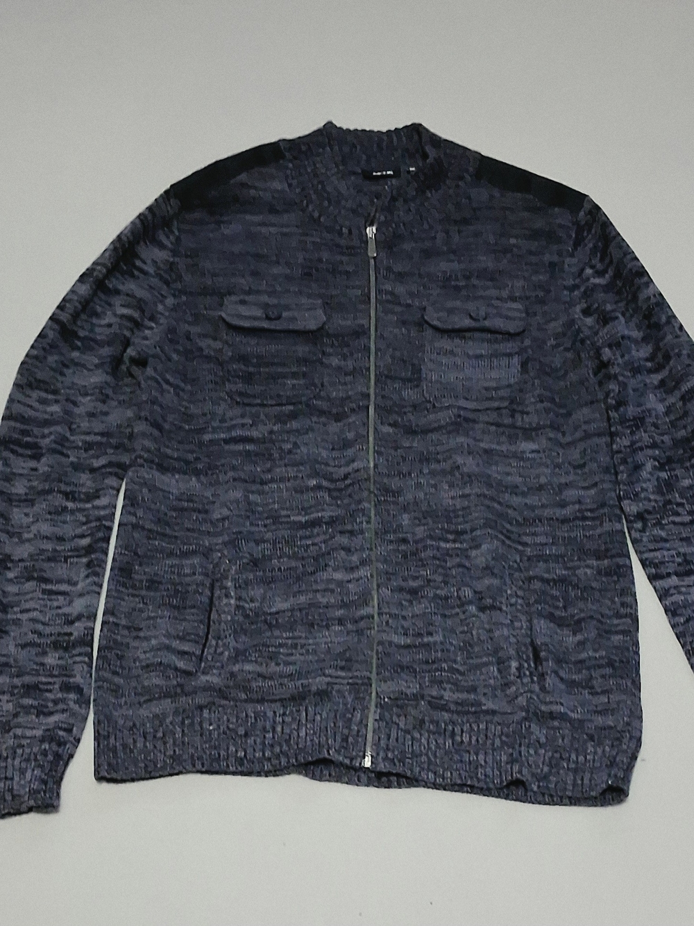 Apt. 9 Men's Navy Zip Front Knit Jacket